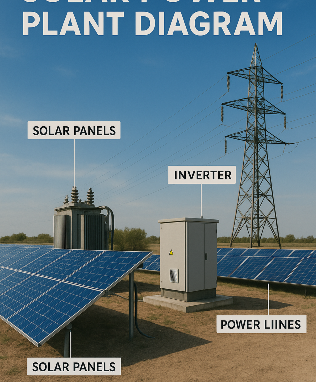 Solar Power Plant Diagram