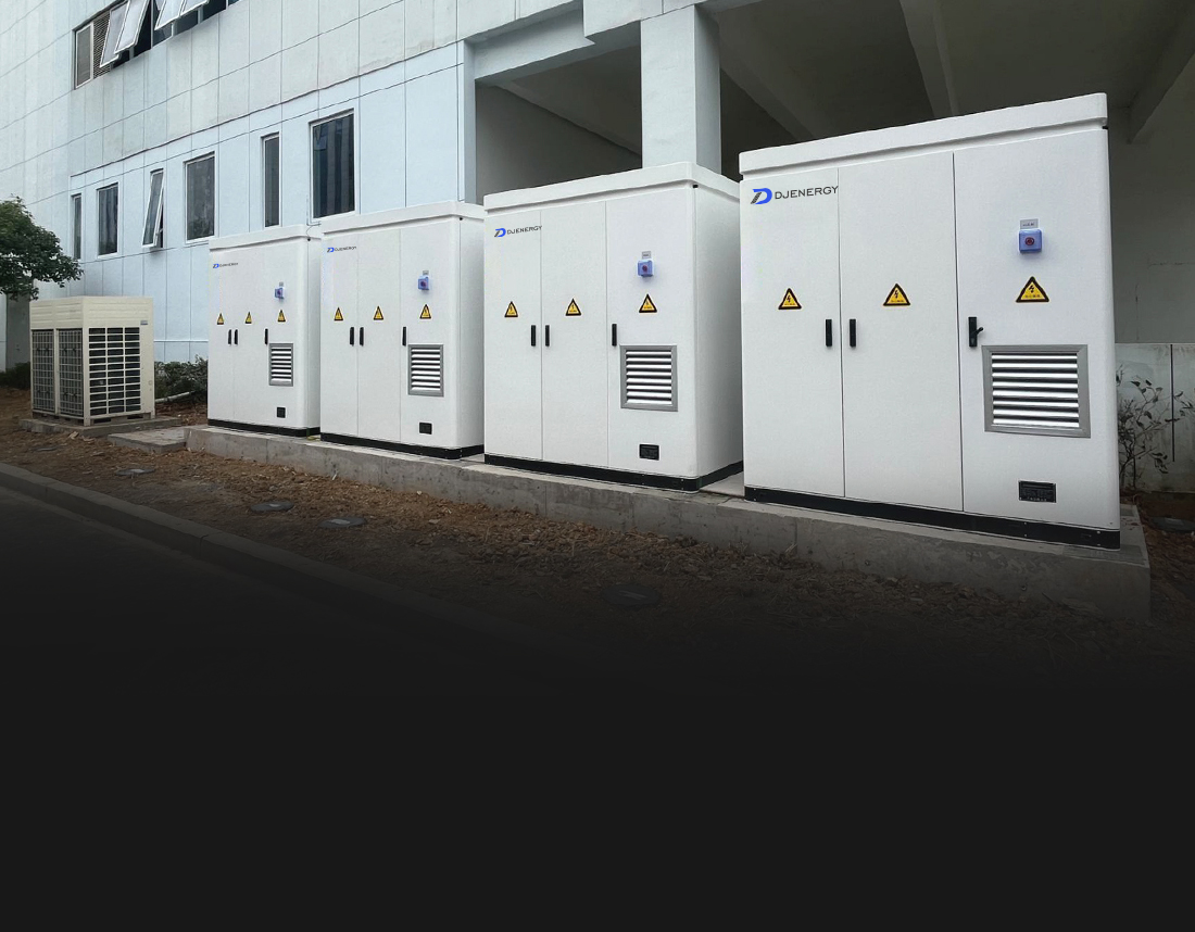 Commercial and industrial BESS architecture with PV grid and loads